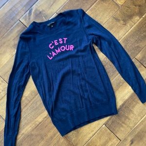 Banana Republic C’est L’amour Extra Fine Merino Wool Sweater, size small